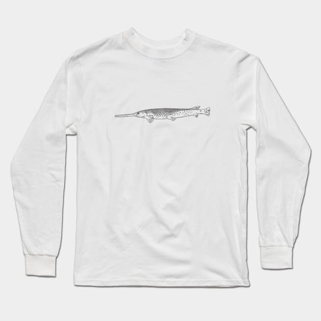 Arctic Gar Long Sleeve T-Shirt by Kirsty Topps